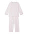 Pyjama fille en velours rose Vienne