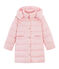 Meisjesjack van dons en veren roze FLEUR CN