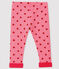Pantalon à motif bébé fille rose CHEEK/rouge TERKUIT