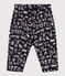 Broek in doorgestikt tubic met print voor baby's blauw SMOKING/ AVALANCHE