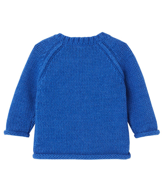 Pull jacquard bébé garçon bleu LIMOGES