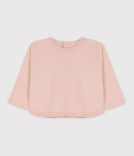 Katoenen T-shirt met lange mouwen van tubic roze SALINE