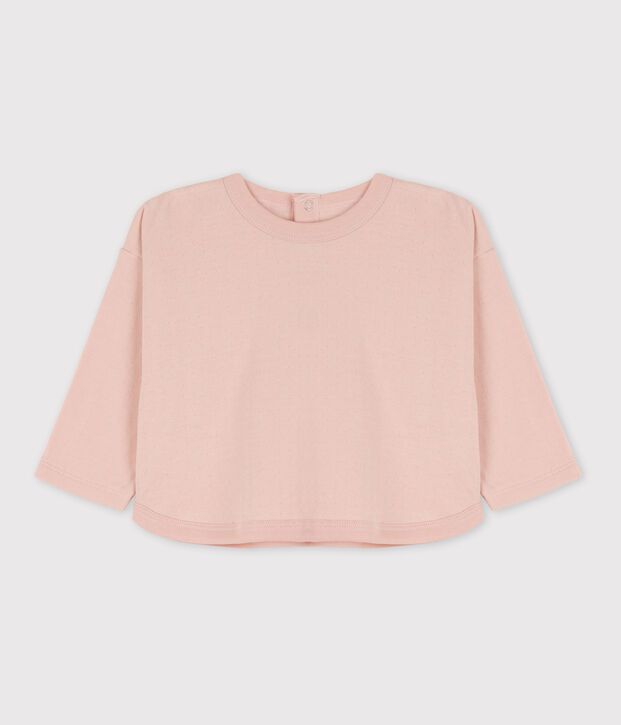 Katoenen T-shirt met lange mouwen van tubic roze