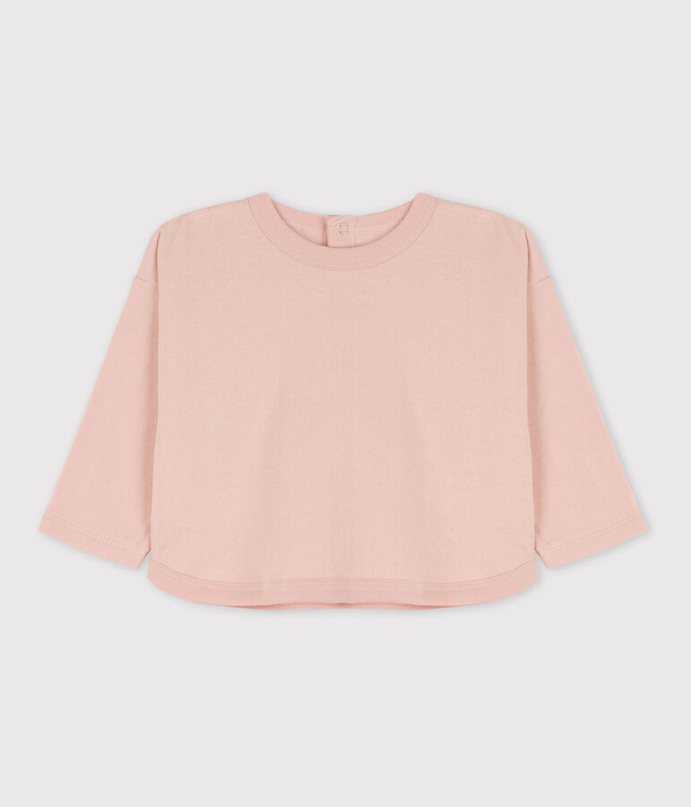 Katoenen T-shirt met lange mouwen van tubic roze