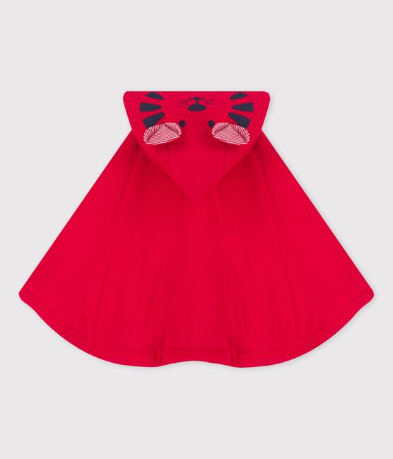 Cape en coton bio bébé rouge TERKUIT
