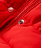 Doudoune bébé fille en microfibre rouge TERKUIT