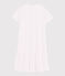 Roze katoenen nachthemd met stippen voor meisjes - dames wit MARSHMALLOW/roze GRETEL