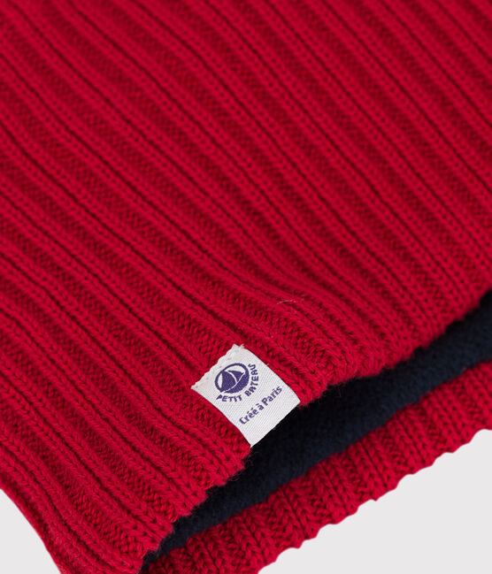 Babysnood van gevoerd tricot en gerecycleerde fleece STOP
