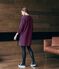 Robe manches longues femme bleu SMOKING/rouge SIGNAL