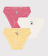 Set van 3 katoenen meisjesslipjes Petit Bateau x Snoopy