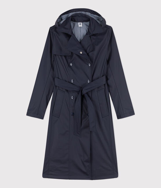 Trench à capuche Femme bleu SMOKING