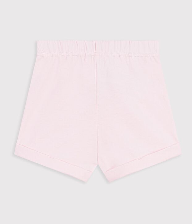 Effen katoenen short voor baby's BARELY