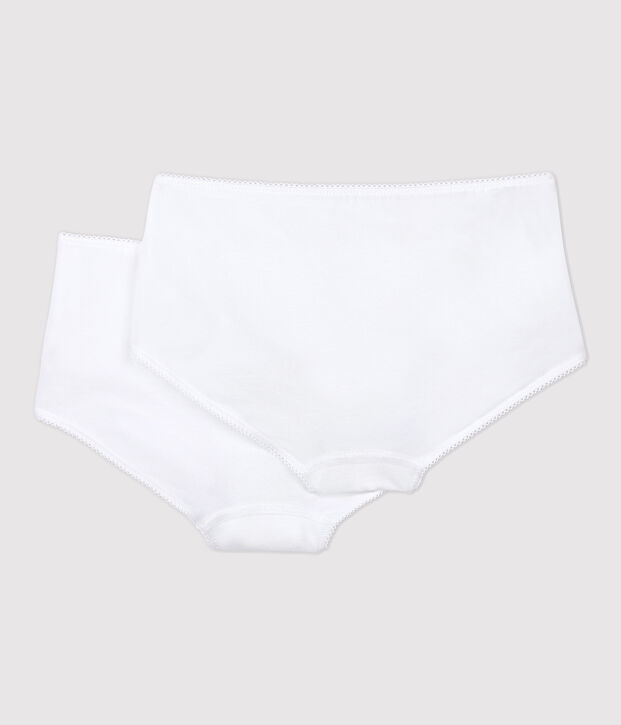Set met 2 witte shorties voor meisjes multicouleur