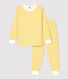 Pyjama milleraies jaune en tubique enfant