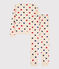 Pyjama cœur femme en coton blanc AVALANCHE/ MULTICO