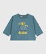 Tee-shirt bébé en coton à manches longues, motif chat