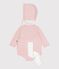 Ensemble cadeau bébé beguin, barboteuse et collant en tricot variante 1