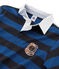 Rugbypolo met strepen jongens blauw SMOKING/blauw LIMOGES
