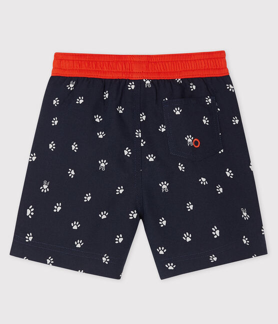 Strandshort met print babyjongen blauw SMOKING/wit MULTICO