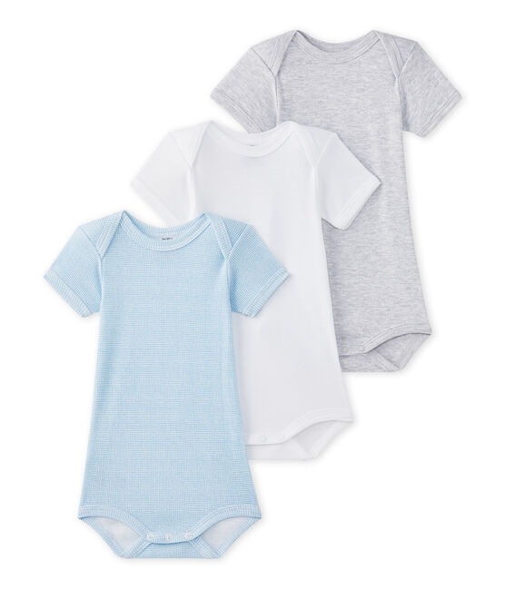 Set van 3 body's met korte mouwen voor babyjongens wit LOT