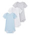 Set van 3 body's met korte mouwen voor babyjongens wit LOT