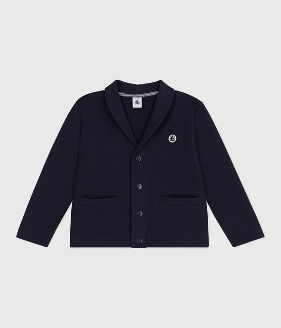 Effen katoenen vestje voor kinderen blauw SMOKING