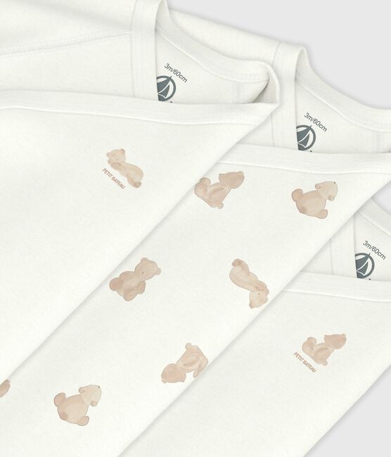 Set van katoenen babyrompertjes met lange mouwen en print variante 1