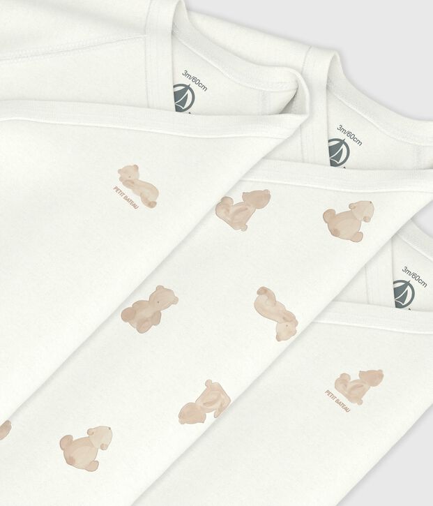 Set van katoenen babyrompertjes met lange mouwen en print multicouleur