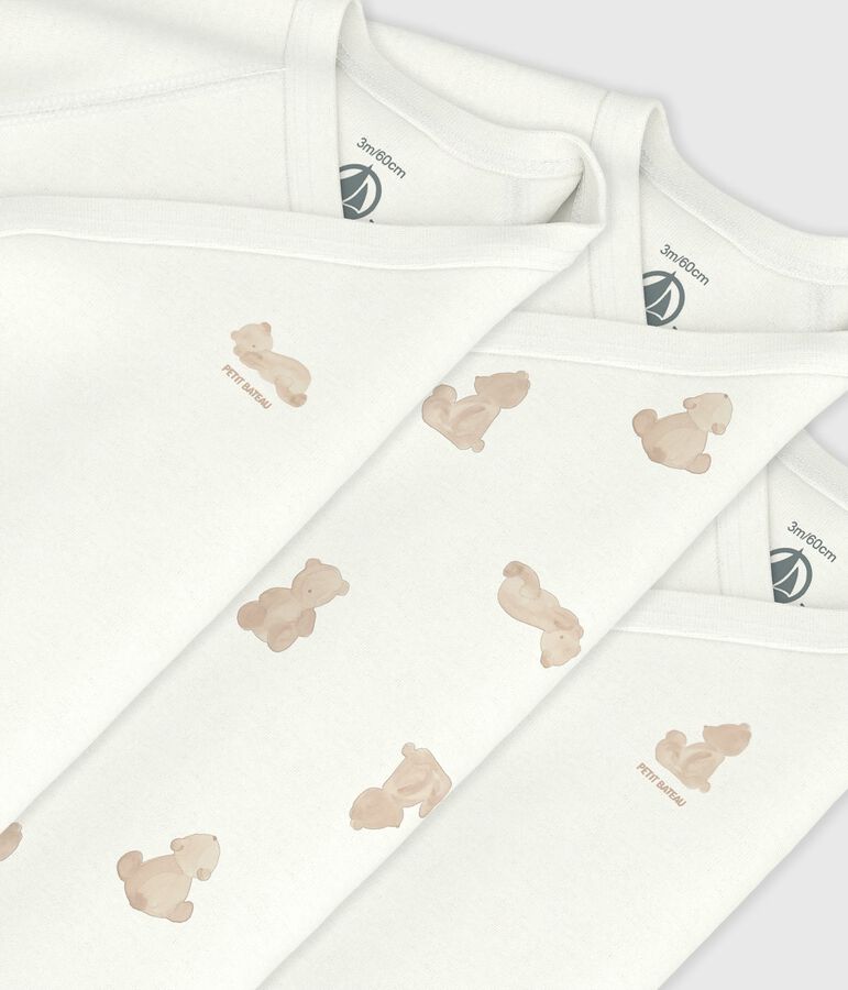 Set van katoenen babyrompertjes met lange mouwen en print multicouleur