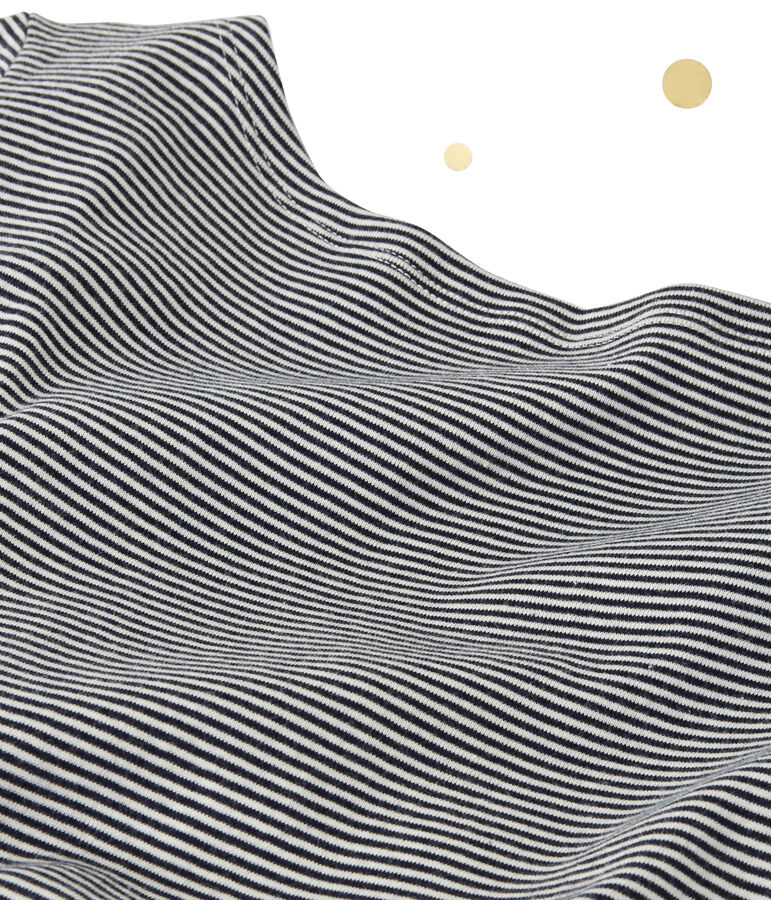 Robe longue femme &agrave; manches longues. Petit bateau x Marie-Agn&egrave;s Gillot bleu/blanc