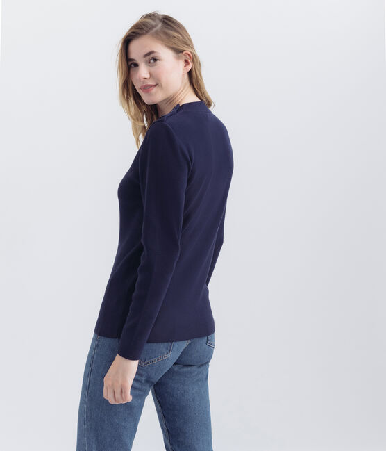 Pull marin femme iconique bleu SMOKING