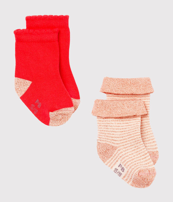 Set van 2 paar sokken voor babymeisjes variante 2