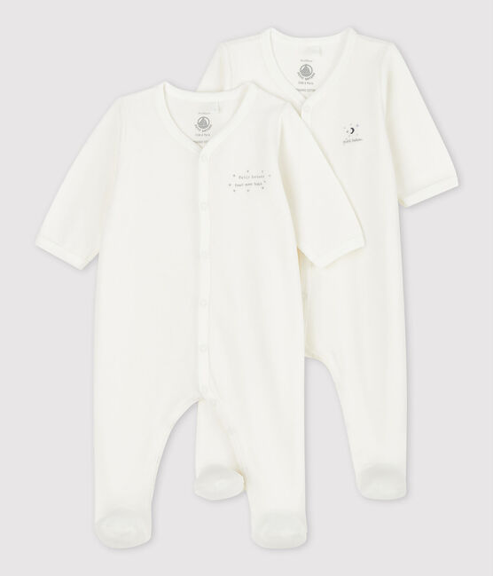 Set met 2 slaappakjes voor baby's in biokatoen variante 1