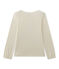 Meisjes-T-shirt met lange mouwen en opdruk beige COQUILLE/rood FROUFROU