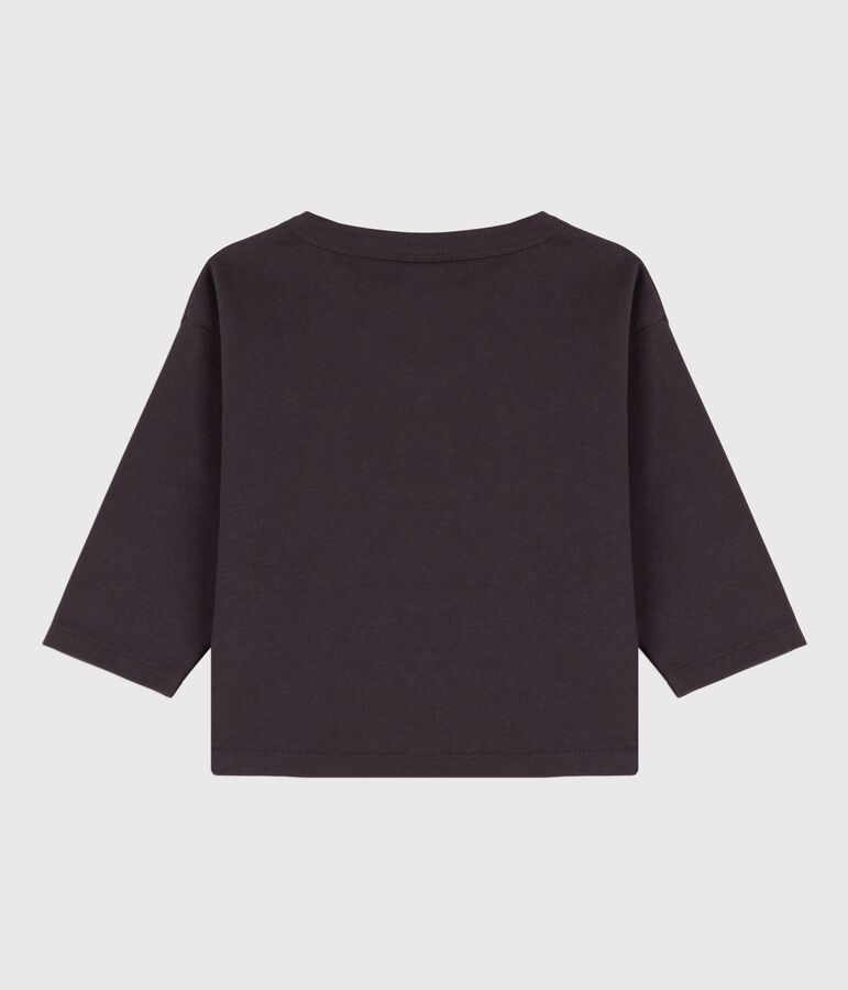 Baby-T-shirt met lange mouwen en katoen grijs