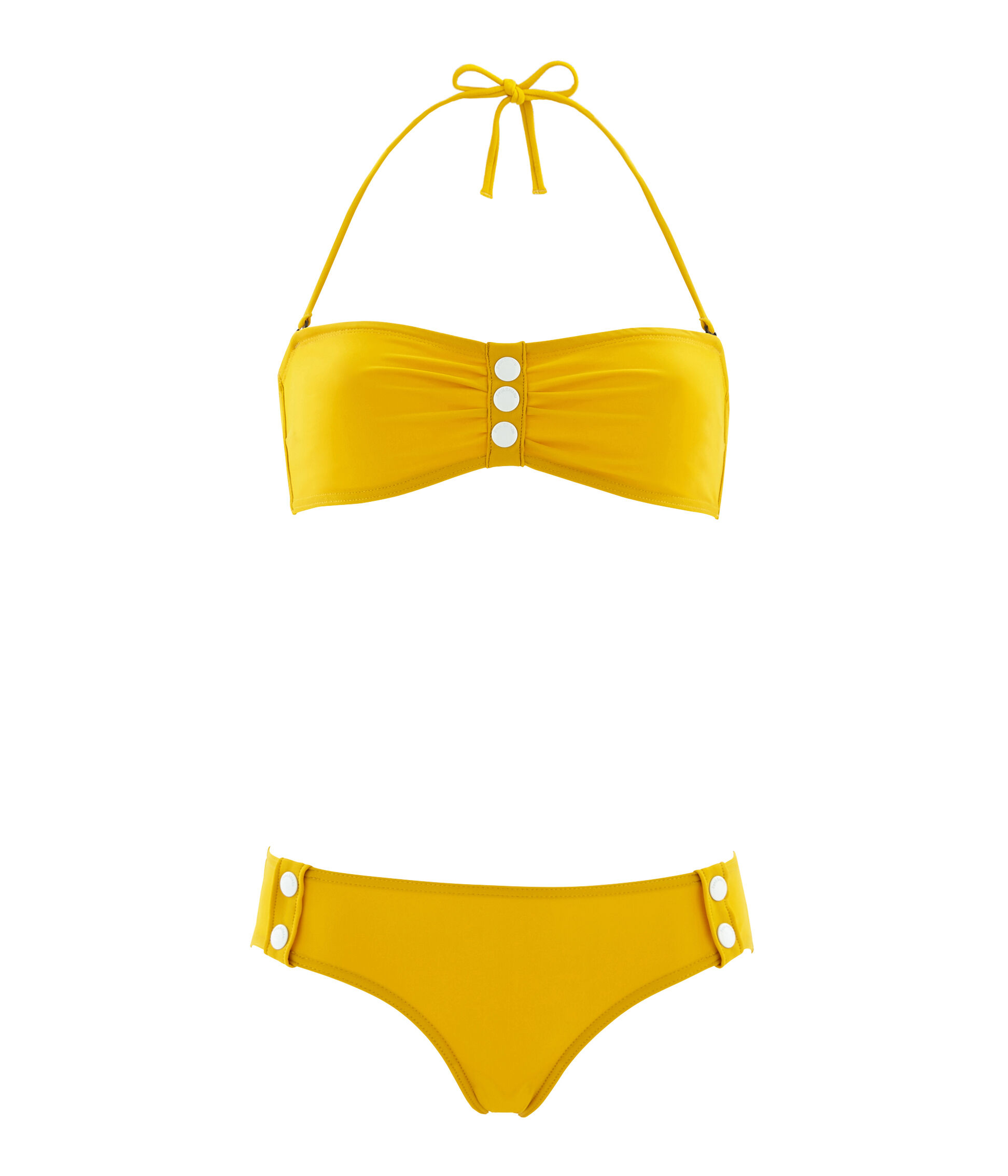 Maillot de bain on sale jaune 2 pieces