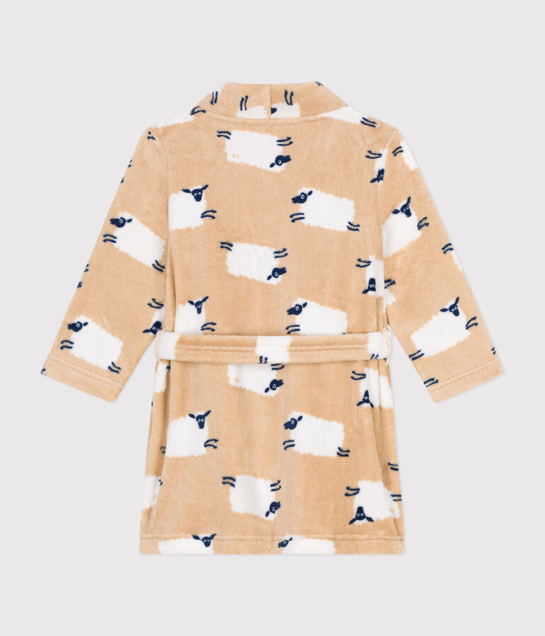 Kamerjas van fleece met print voor kinderen beige/multicouleur