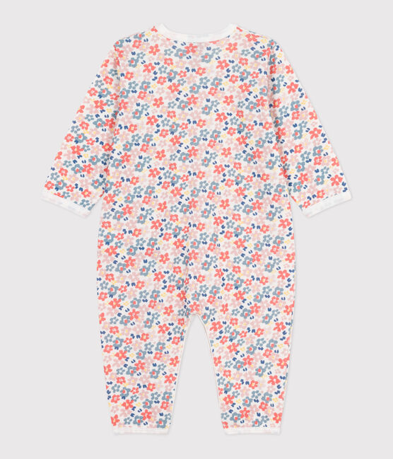 Pyjama bébé en coton sans pieds imprimé blanc MARSHMALLOW/blanc MULTICO