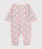 Pyjama bébé en coton sans pieds imprimé blanc MARSHMALLOW/blanc MULTICO