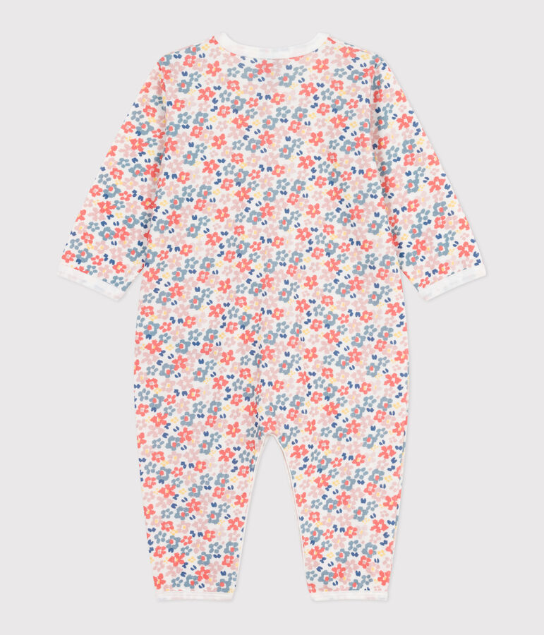 Pyjama b&eacute;b&eacute; en coton sans pieds imprim&eacute; blanc/multicouleur