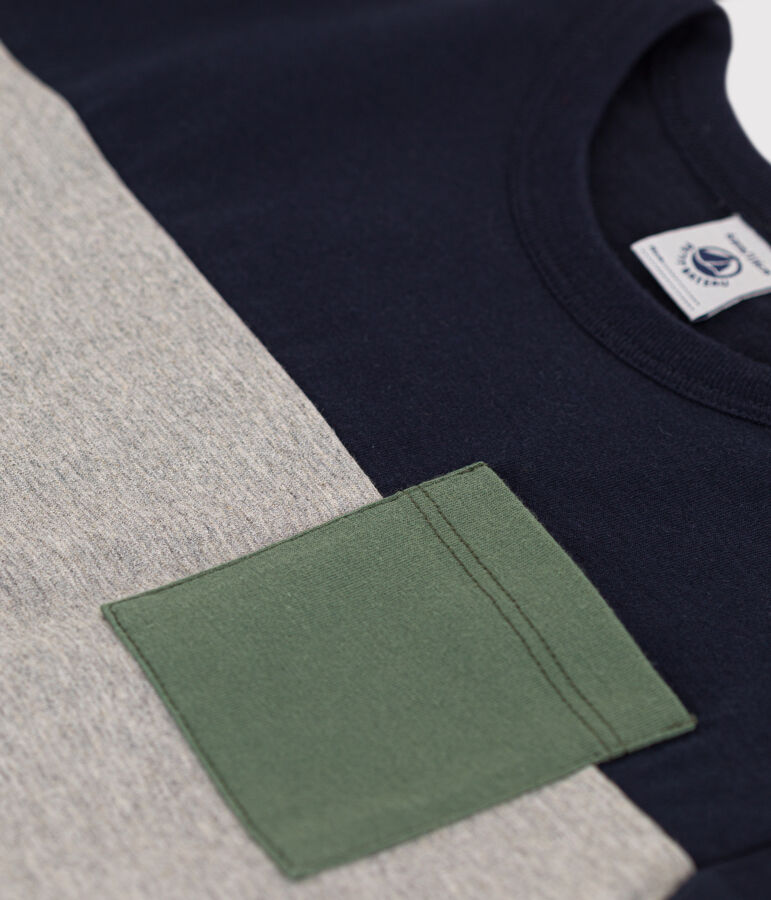 T-shirt van jersey voor jongens blauw/multicouleur