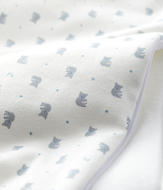 Gigoteuse b&eacute;b&eacute; en c&ocirc;te blanc/gris/multicouleur