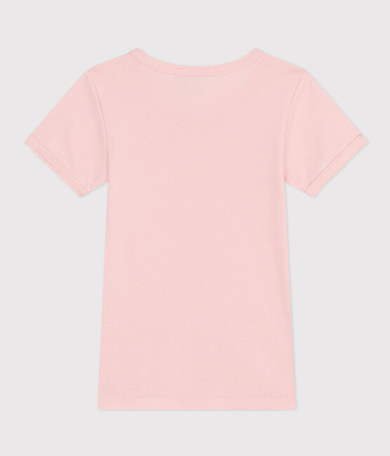 Katoenen T-shirt met korte mouw voor meisjes roze MINOIS