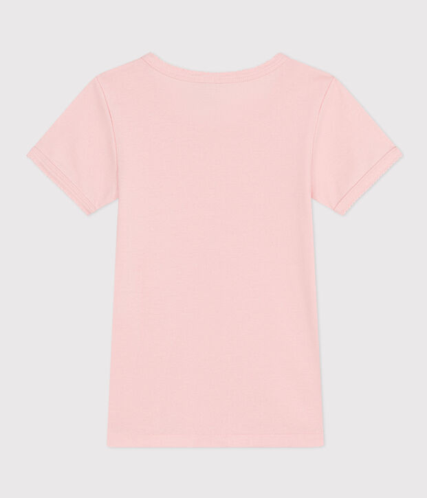 Katoenen T-shirt met korte mouw voor meisjes roze