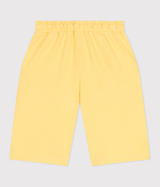 Bermuda short enfant en coton jaune ORGE