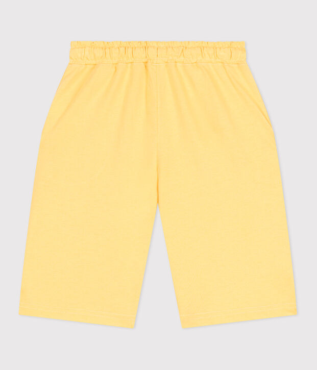 Bermuda short enfant en coton jaune