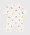 Lang pakje van katoen voor baby's wit MARSHMALLOW/wit MULTICO