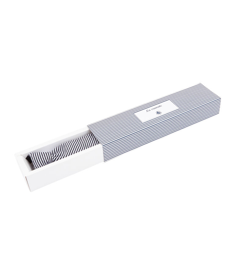 Jongensdas blauw/wit