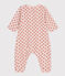 Lange babypakje in tubic met bloemenprint roze SALINE/wit MULTICO
