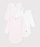 Lot de bodies manches longues en coton multicouleur